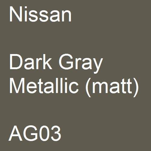 Nissan, Dark Gray Metallic (matt), AG03.